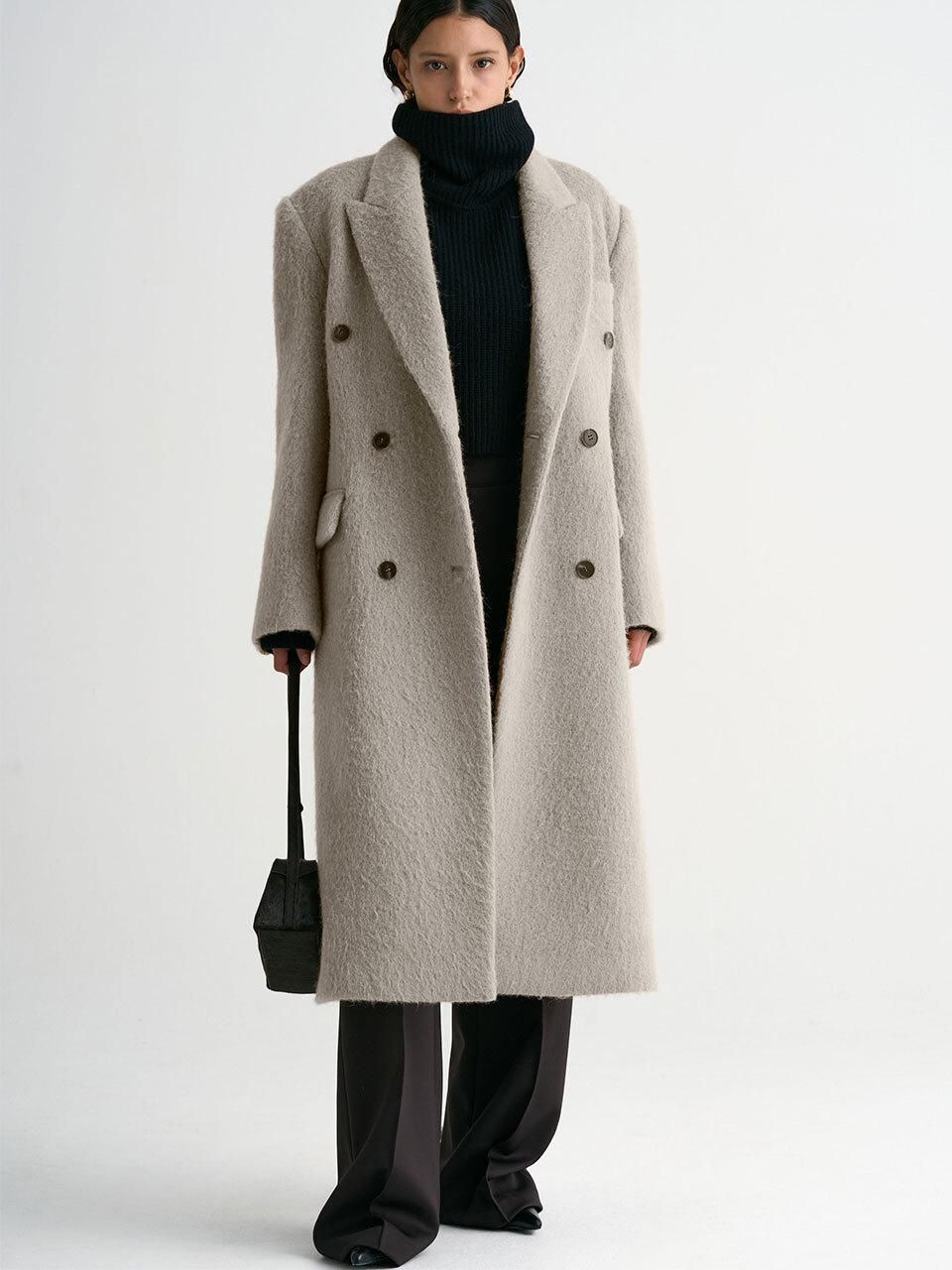 Classic Double-Breasted Cashmere Coat 2