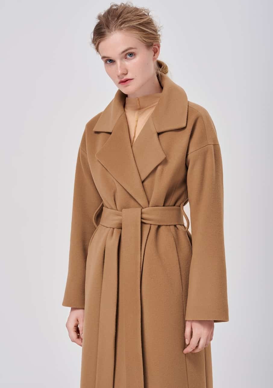 Belted Fitted Cashmere Coat 2