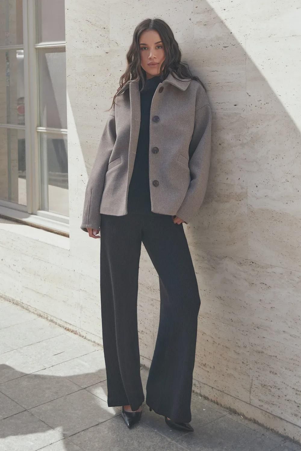 Cashmere Cropped Jacket