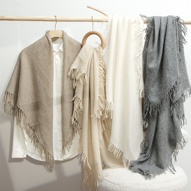 Cashmere Fringed Shawl