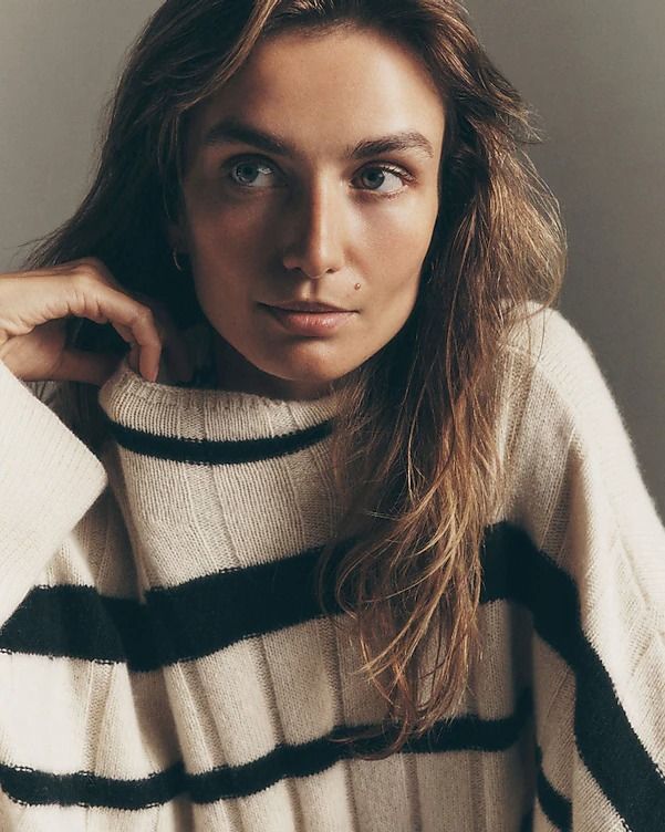 Striped Casual Cashmere Sweater 2